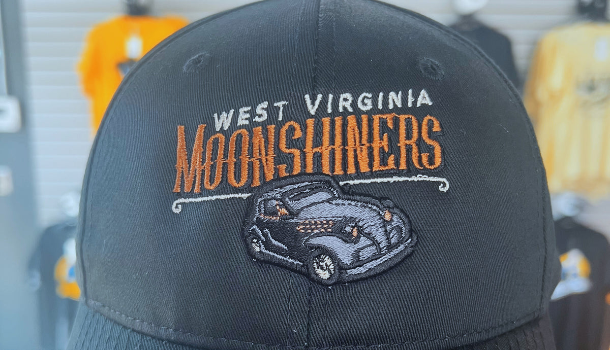 West Virginia Black Bears Moonshiners Black Adj. Hat