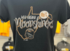 West Virginia Black Bears Moonshiners Ladies Black T-Shirt