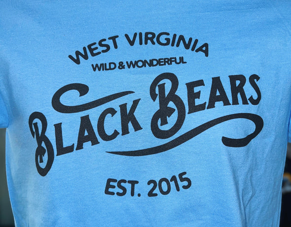 West Virginia Black Bears Wild & Wonderful Blue Tee