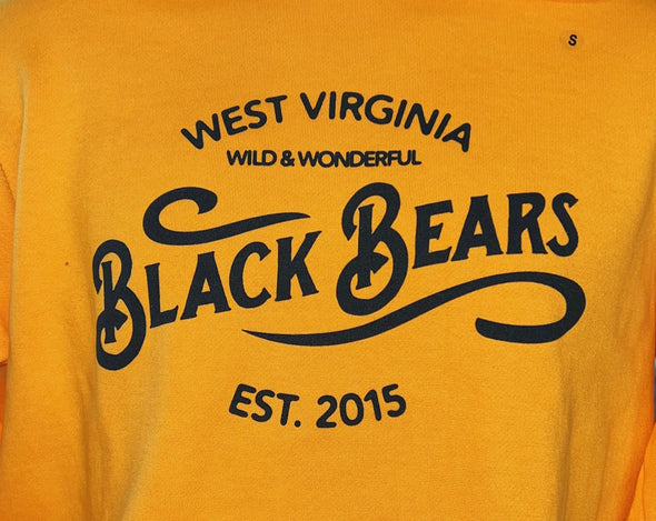 West Virginia Black Bears Wild & Wonderful Gold Hoodie