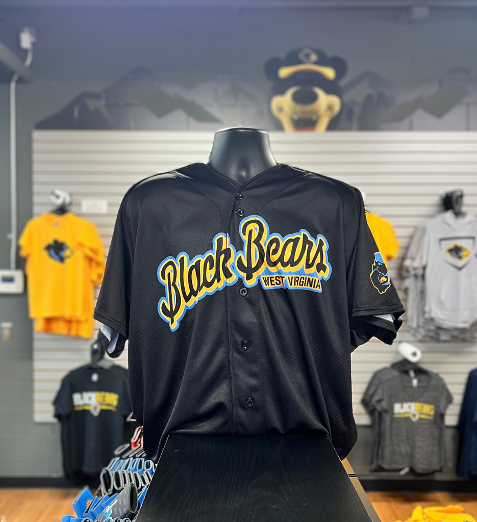 West Virginia Black Bears Black Replica Jersey - Main Image
