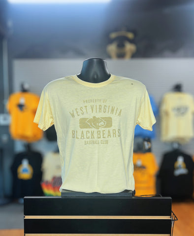 West Virginia Black Bears Youth Yellow Buddy Tee