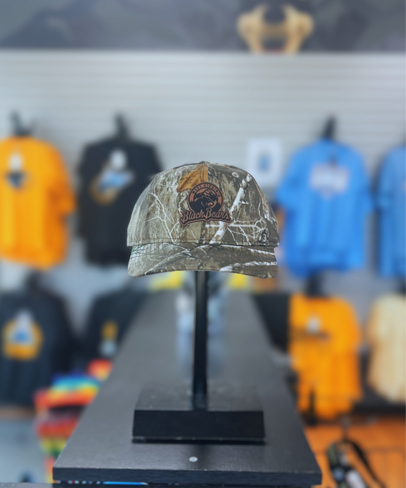 West Virginia Black Bears Camo Pri Logo Adj. Hat