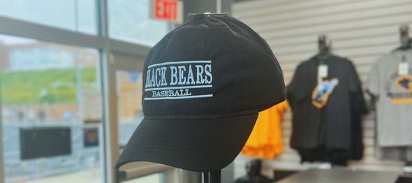 West Virginia Black Bears Black Dad Adj. Hat