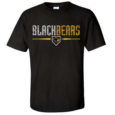 West Virginia Black Bears Black Alt Document T-Shirt