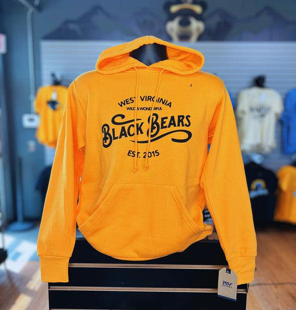 West Virginia Black Bears Wild & Wonderful Gold Hoodie