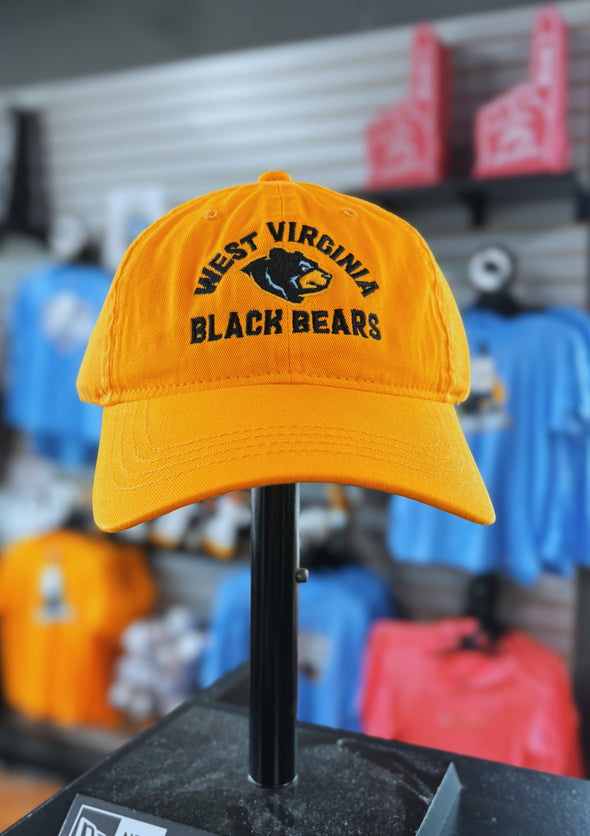 West Virginia Black Bears Gold Dad Adj. Hat