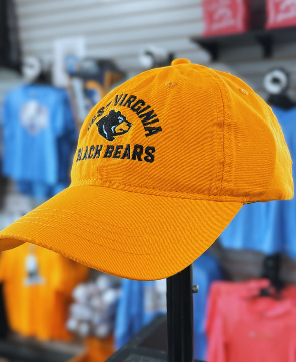 West Virginia Black Bears Gold Dad Adj. Hat