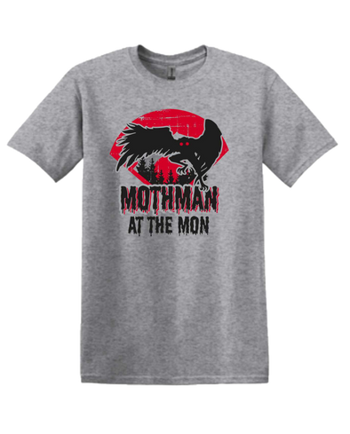 West Virginia Black Bears Grey Mothman T-Shirt