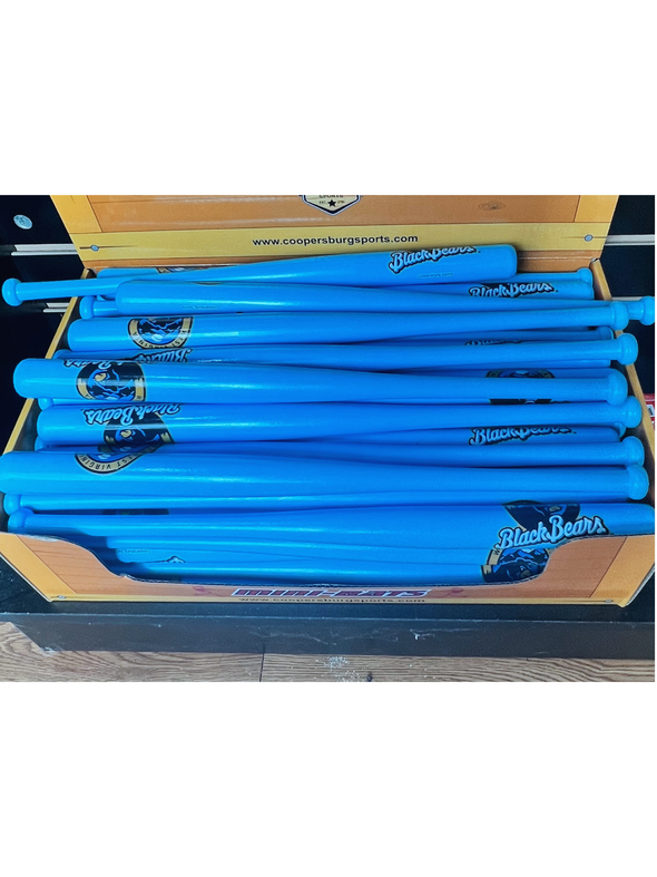 West Virginia Black Bears Colored Mini Bats