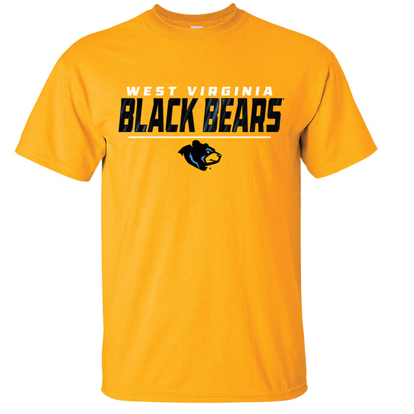 West Virginia Black Bears Gold Alt Office T-Shirt