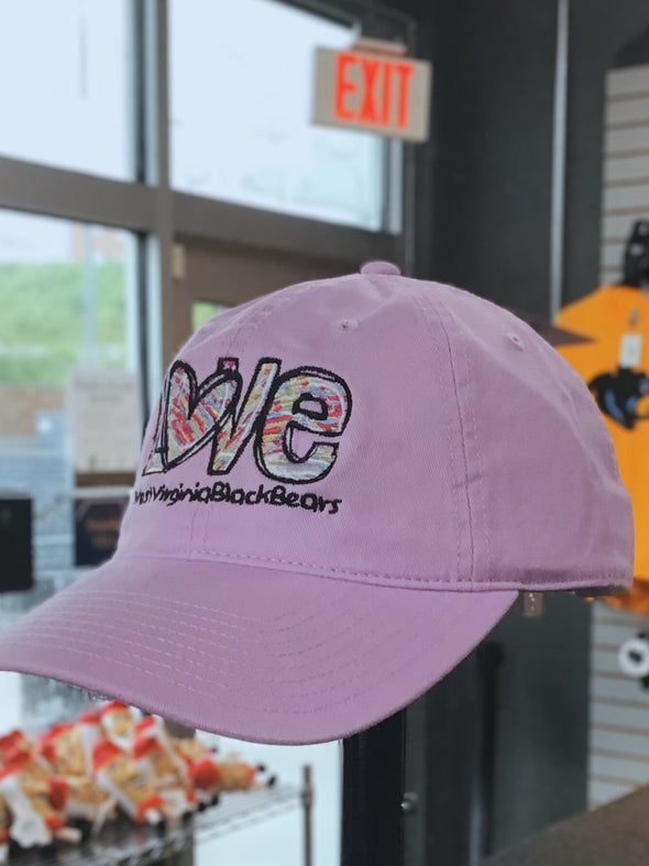 West Virginia Black Bears Relaxed Twill Love Adj. Hat