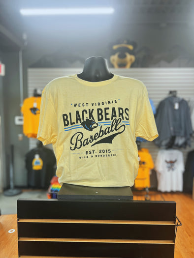 West Virginia Black Bears Yellow Elements Tee