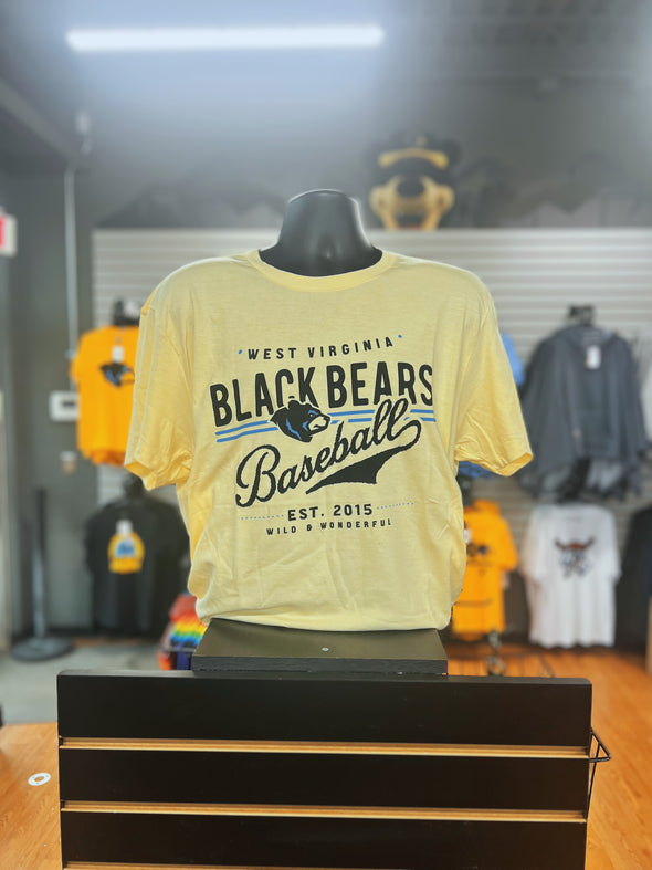 West Virginia Black Bears Yellow Elements Tee