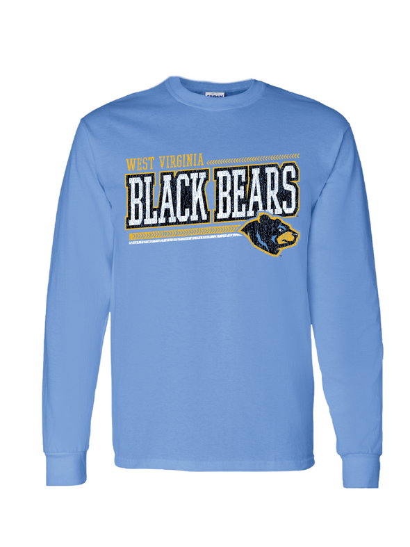 West Virginia Black Bears Youth Blue Alt Long Sleeve